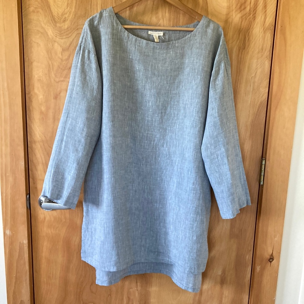 Eileen Fisher linen tunic dress - size small